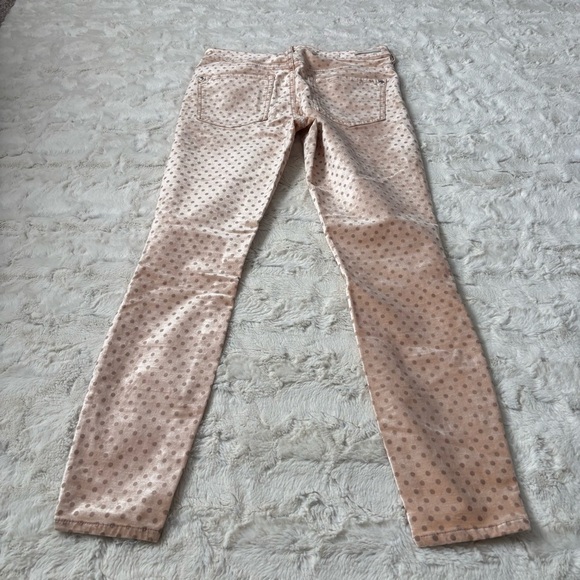 Pilcro Anthropologie Size 27 Velvet Polka Dot High Rise Skinny Jeans - Picture 2 of 6
